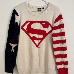 Superman American Flag Sweater